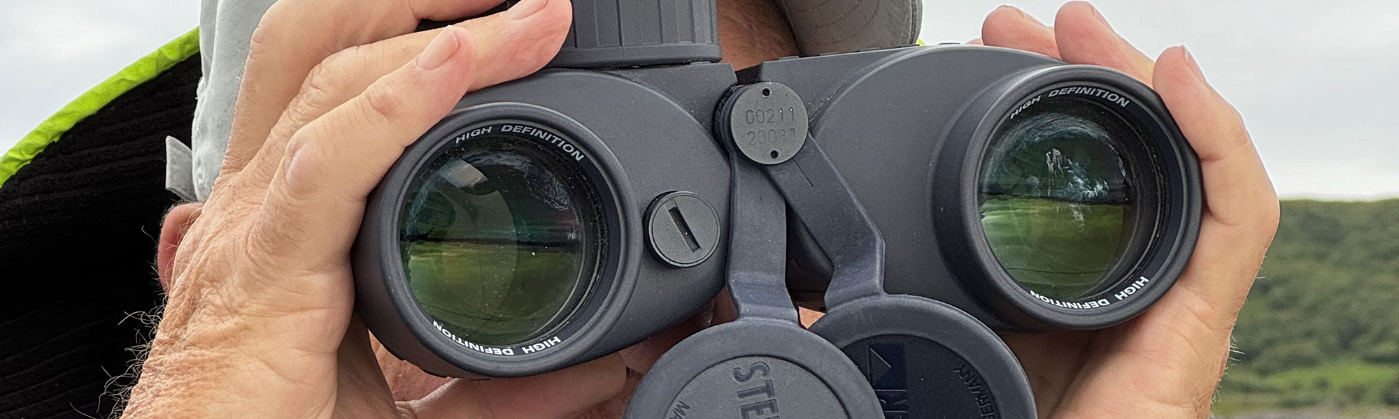 Sailor with binoculars