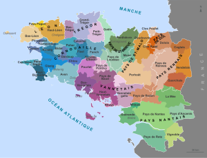 France Pays Bretons Map