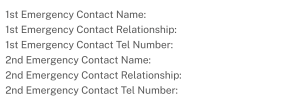 Emergency Contacts